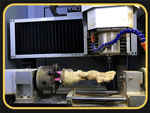 YD4040玉石雕刻機加工黃楊木美女擺件案例