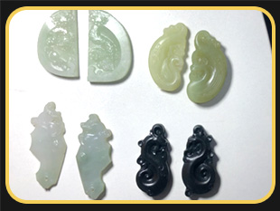 YD4030電腦玉石雕刻機(jī),批量加工龍鳳玉石對(duì)牌案例