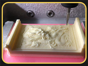 霸氣猛犸牙龍牌雕刻案例_享刻K10小型玉石雕刻機(jī)