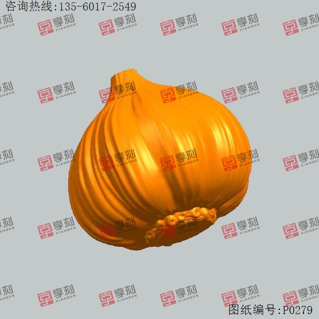 大蒜擺件玉雕機玉雕精雕圖_享刻數(shù)控雕刻機廠家