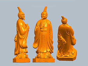 子貢雕像人物雕塑3d立體STL模型圖紙_五軸
